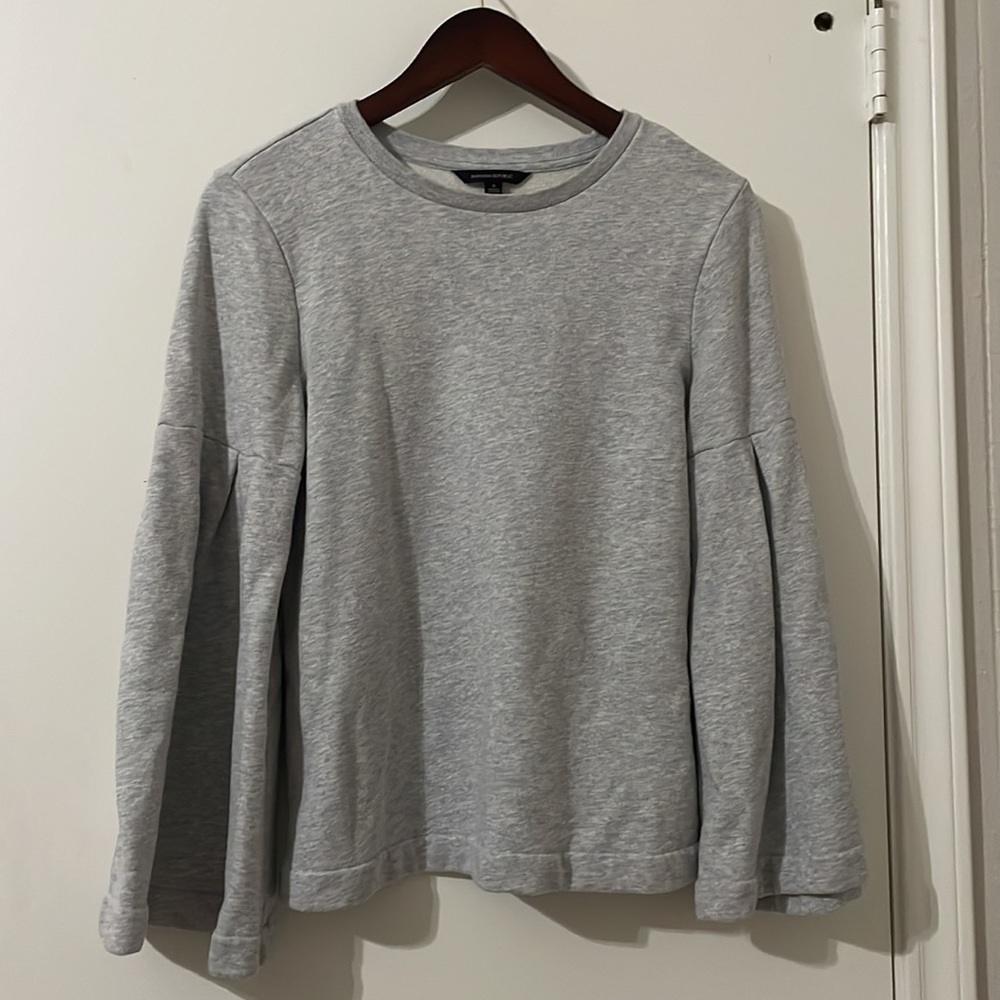 BANANA REPUBLIC Gray Kimono Sleeve Sweatshirt Size S